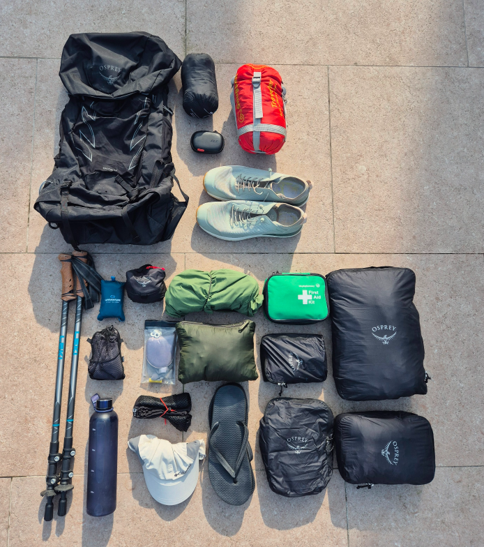 Packing cubes organization